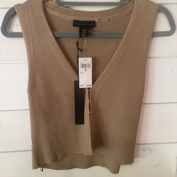 House of Harlow 1960 Tops - House of Harlow NWT 1960 Tan Sleeveless Top/Vest. Size Small